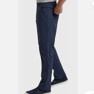 Weatherproof Vintage Men's Blue Tapered Fit Flat Front Pants size 34x29 in EUC